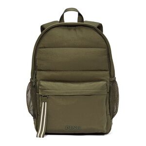 Victoria’s Secret Quilted Puffer Backpack olive color